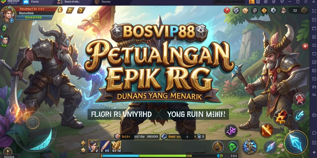 Tampilan menakjubkan dari gameplay RPG BOSVIP88.