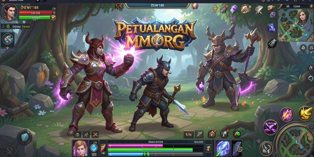 Screenshot gameplay DEWI188 yang menampilkan aksi pertarungan seru.