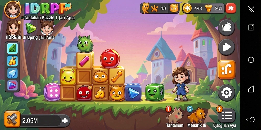 Tampilan gameplay IDRRP yang seru dan menantang.