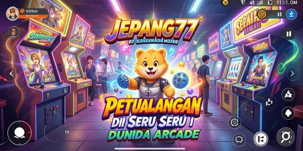 Tampilan gameplay yang seru dan penuh warna di JEPANG77.