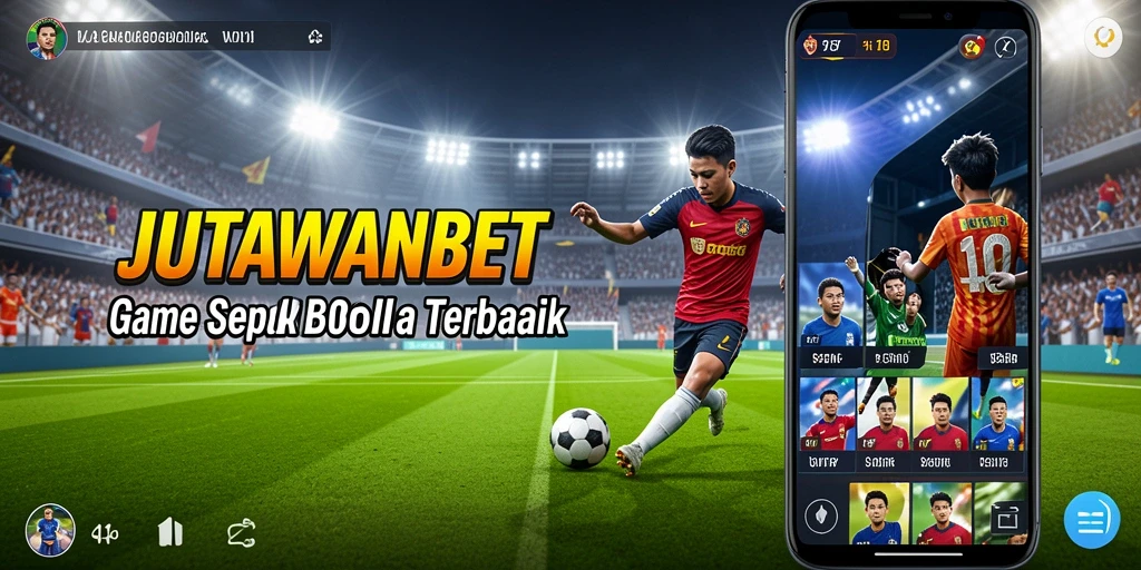 Tangkapan layar utama JUTAWANBET menampilkan adegan pertandingan sepak bola yang intens.