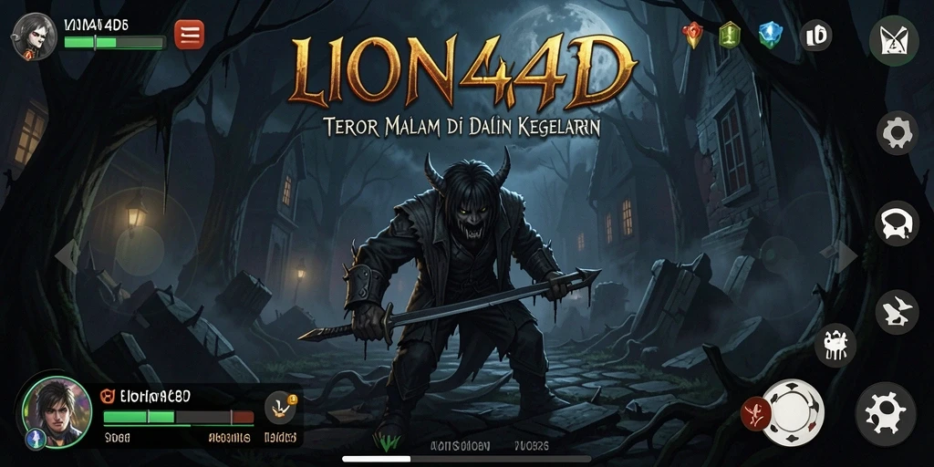 Tampilan gameplay LION4D penuh ketegangan dan kejutan horor.
