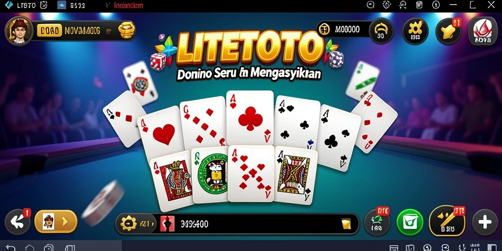 Screenshot gameplay yang menunjukkan keseruan bermain Domino.