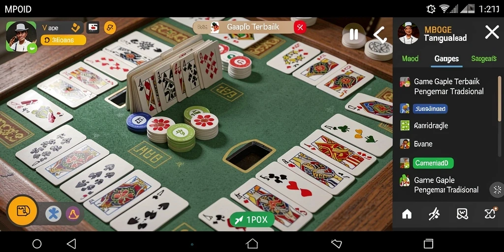 Tampilan gameplay Gaple yang menarik dan interaktif dalam MPOID.