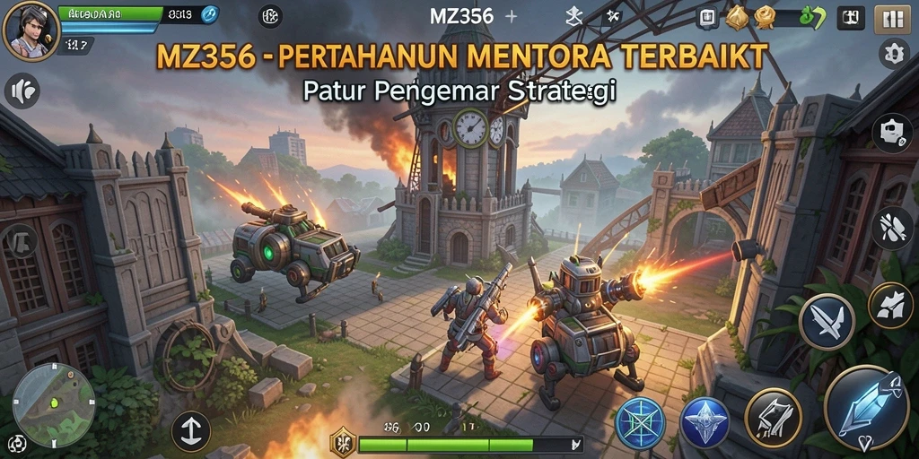 Screenshot MZ356 menampilkan aksi pertahanan menara yang mendebarkan dan strategi cerdas.