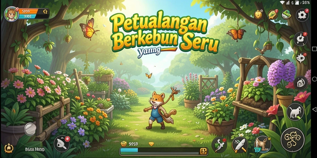 Gameplay berkebun yang interaktif dan menyenangkan di S9S9.