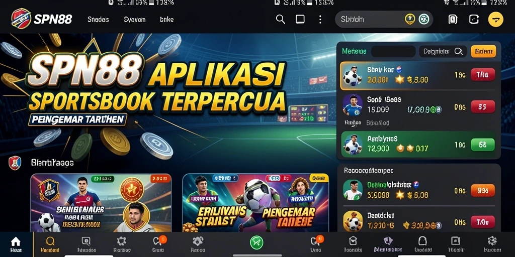 Tampilan gameplay SPN88 saat memasang taruhan olahraga.